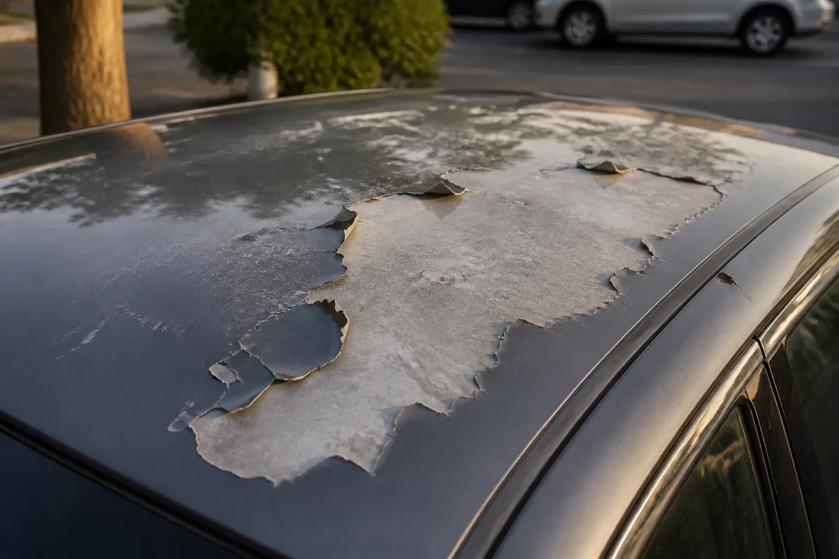 Vernis de voiture qui pèle : causes et réparation